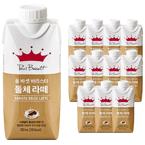 폴바셋 돌체라떼 330ml x 12개 커피음료 코스트코, 330ml, 12개