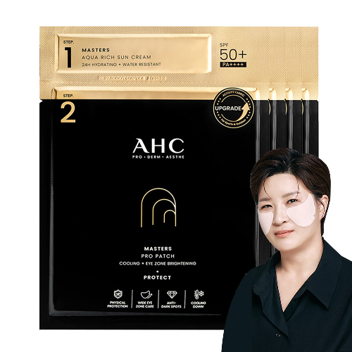 AHC 마스터즈 프로 패치 8g + 선크림 SPF50+ PA++++ 1.5ml 4세트