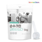 순수크린 과탄산소다 산소표백제 대용량 5kg+스푼1개 1등급원료사용