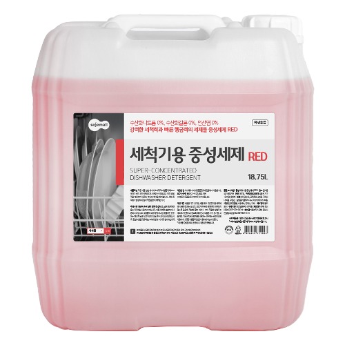 세제몰 식기세척기용 중성세제 RED, 18.75L, 1개