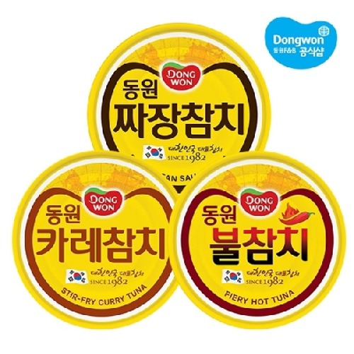 동원 [동원] 가미참치 3종 90g x6개 (짜장/카레/불), 6개, 90g