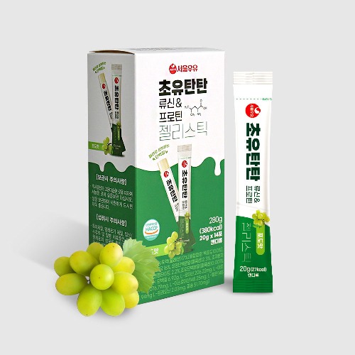 서울우유 초유탄탄 류신&프로틴 아르기닌 콜라겐 젤리스틱, 4박스, 280g