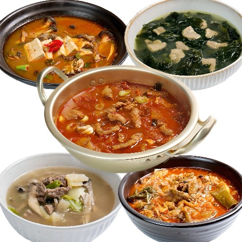 남선생홈푸드 국, 찌개 밀키트 5팩(10인분) 정말간편식