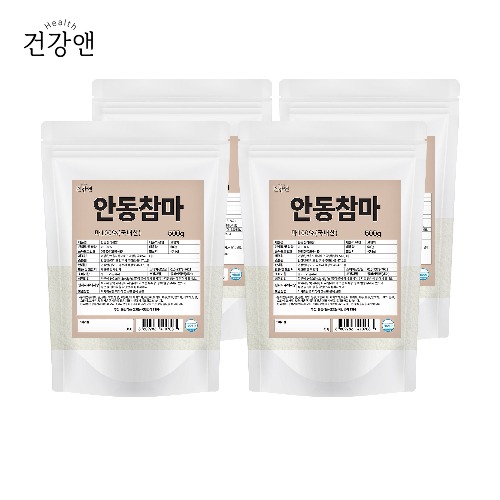 안동 참마 가루 100% 국산 분말 마가루 산약가루, 500g, 4개