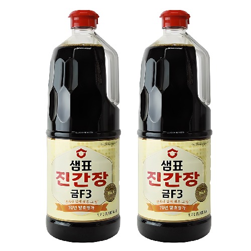 샘표 진간장 금F3 1.7L+500ml 1개, 1.7L, 2개